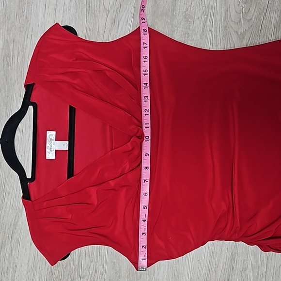 ✨️Gorgeous Dress Barn Red Hot Dress Size 10 - Picture 9 of 14